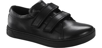 Dětské Arran Birkenstock Suchý Zip Natural Læder Regular Černé | CZ 107PJJ